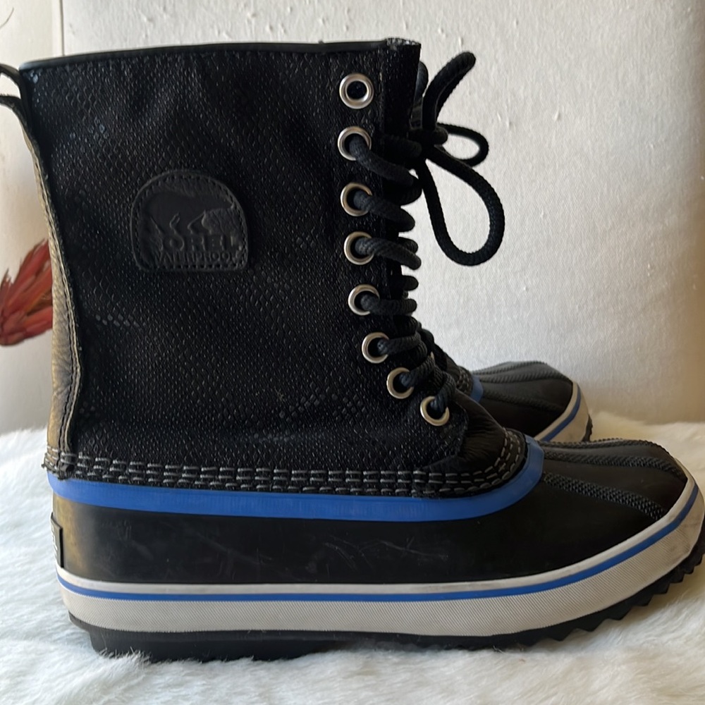 Sorel 1964 PREMIUM CVS Black Atmosphere Waterproof Winter Boots - Picture 15 of 15